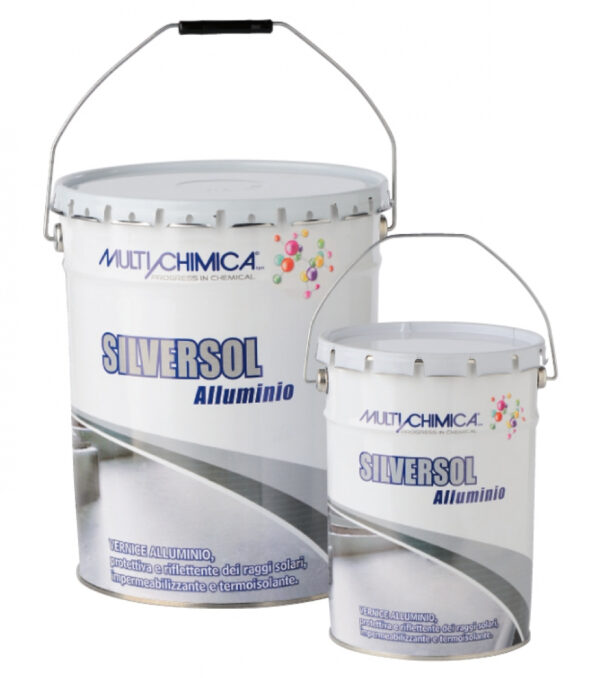 Multichimica Silversol Vernice Alluminio impermeabilizzante per manti bituminosi e tetti